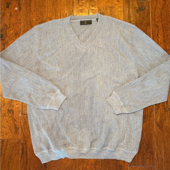 Ike Behar Men’s Baby Alpaca and Wool Sweater Classic Soft New Condition Size L - Picture 1 of 10